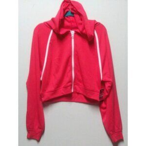 NWT DSG TWITCH + ALLISON Women's Terry Oversized Hoodie Coral pink Sz S soft LS